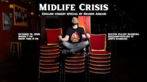 Midlife Crisis - Espectáculo de comedia en solitario en inglés por Shahin Asmari