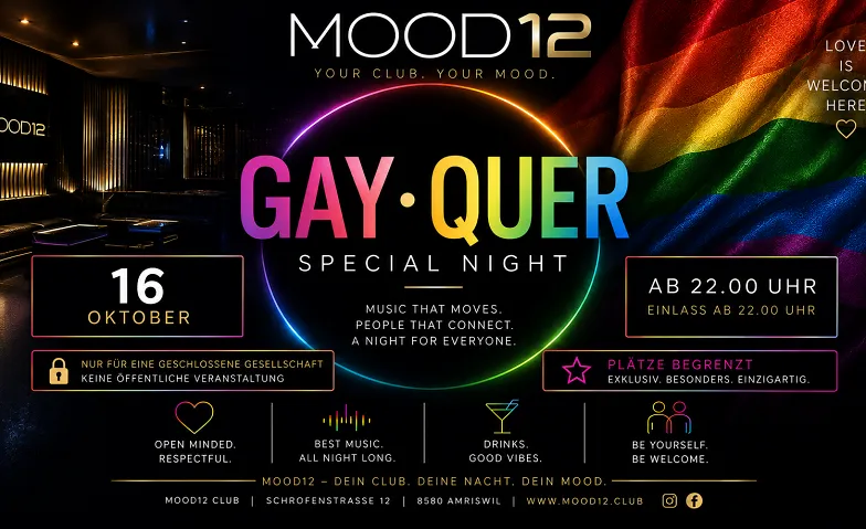 GAY • QUEER SPECIAL NIGHT @ MOOD12