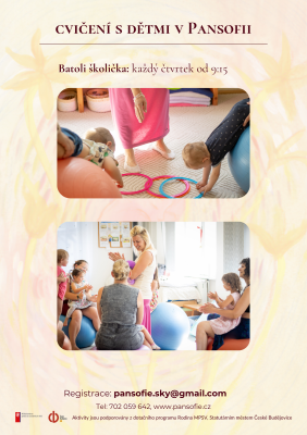 Batolivá školička: rytmika, cvičení, psychosoc. aktivity s dětmi od 1 – 2 let