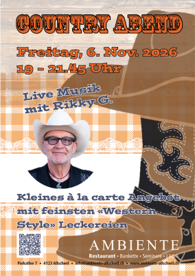 Country Abend Live Musik mit Rikky G.