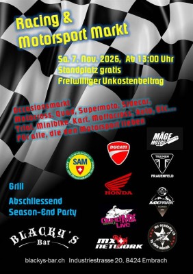 Motorsport-Event & Season-End Party in Embrach