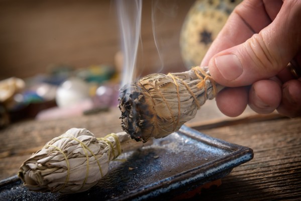 Smoking with native herbs