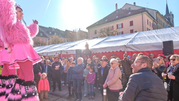 Austausch der Karnevalsmedaille