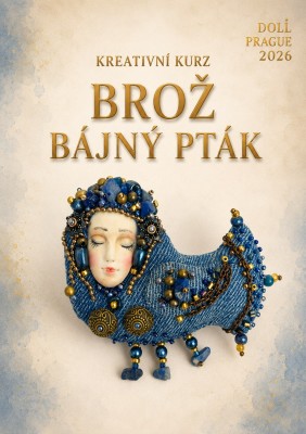 Brosche – Der Fabelvogel Alkonost