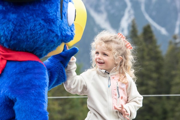 Globi live, mittwochs im Sportzentrum Lenzerheide