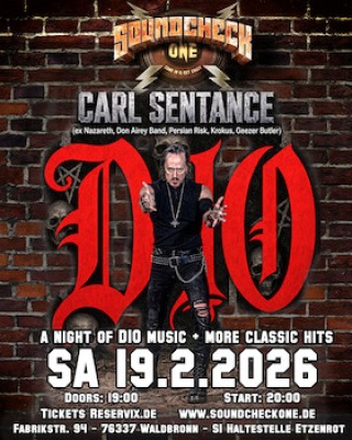 CARL SENTANCE – Una noche de Dio y clásicos del rock - (ex-) cantante de Nazareth interpreta a DIO y otros clásicos