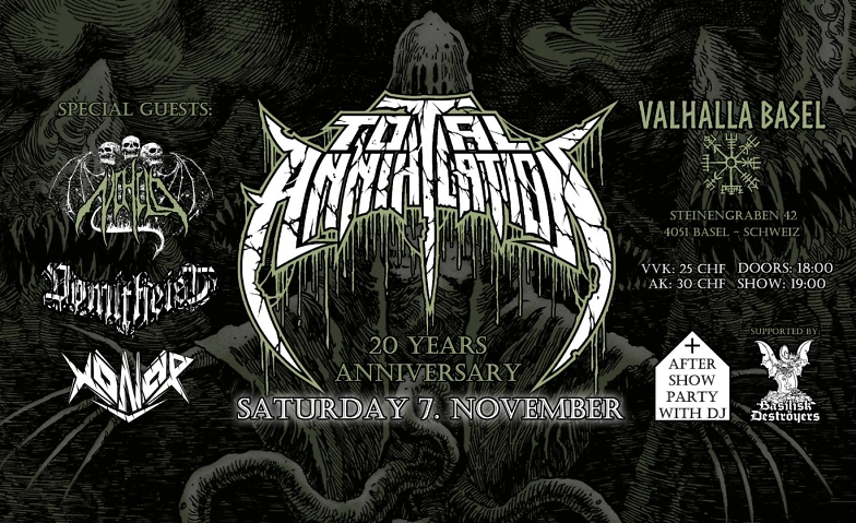 20 Jahre Total Annihilation + Nihilo, Vomit heist & Xonor
