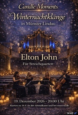 Elton John para cuarteto de cuerda – Sonidos de invierno en Münster Lindau