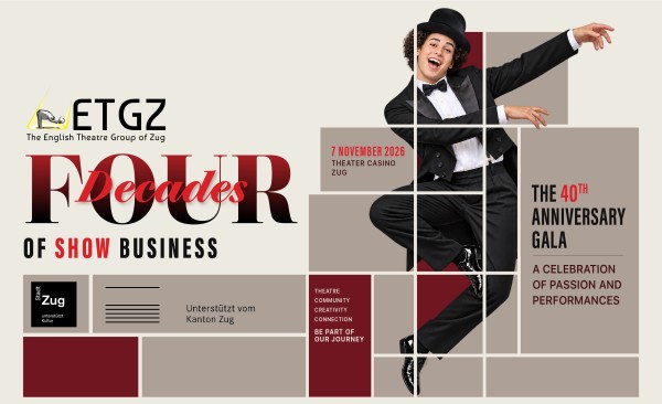 Die English Theatre Group Zug: Gala-Dinner und Show zum 40-jährigen Jubiläum