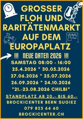 Größter Flohmarkt in Bern Europaplatz 2026