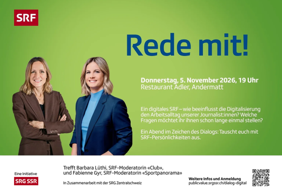« Geben Sie Ihre Meinung ab! » – Eine SRF Digitalveranstaltung