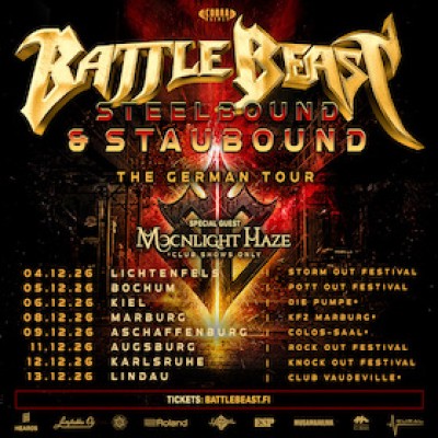 Battle Beast + Moonlight Haze - Steelbound & Staubound – La Gira Alemana 2026