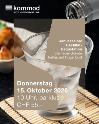 Genusssalon: Destillat-Degustation