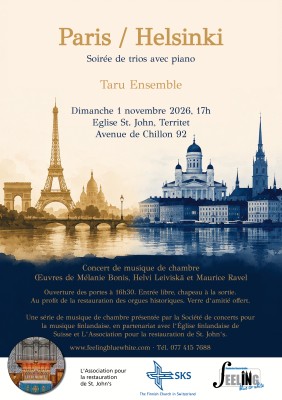 Paris/Helsinki. Abend mit Klaviertrios